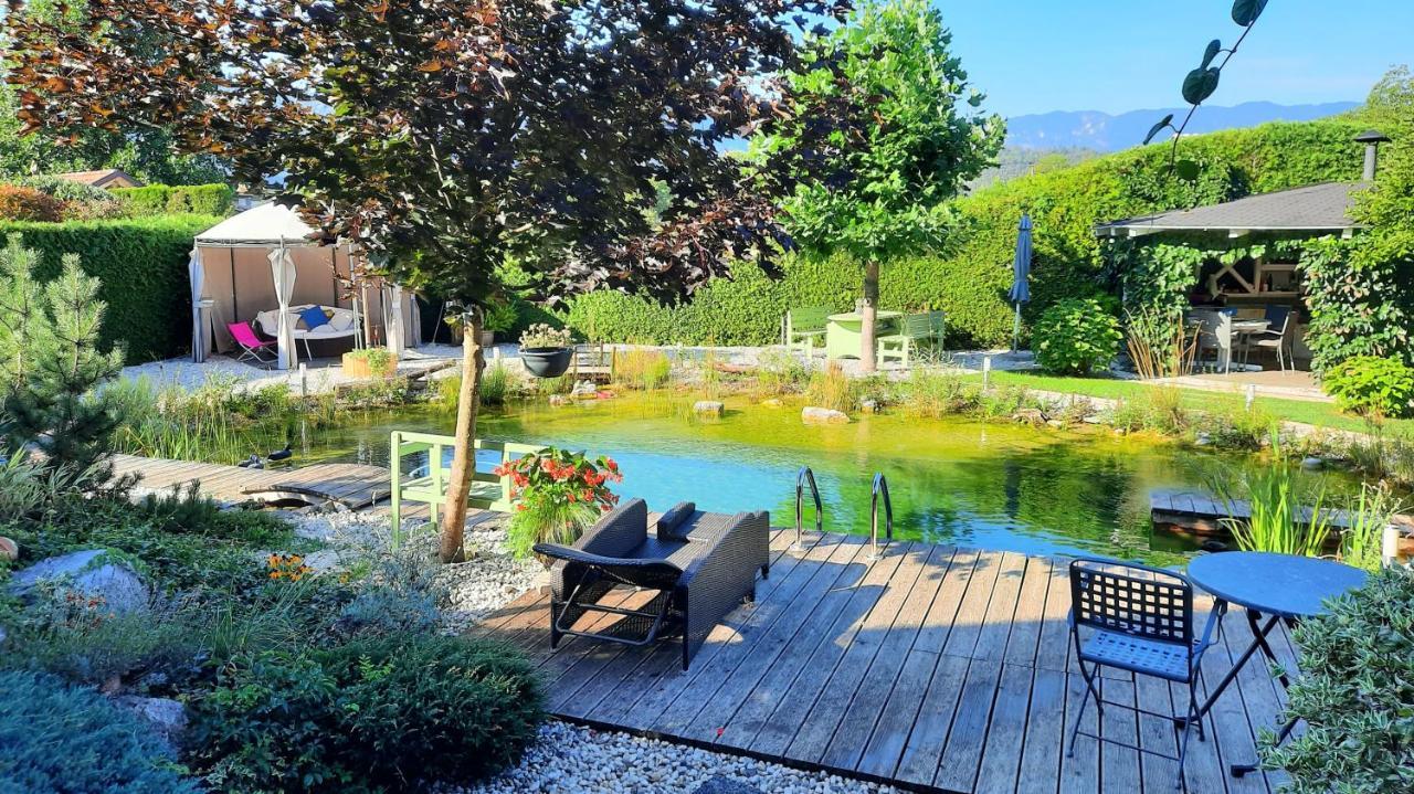 Garden Paradise Bled Apartments - Garden, Pond And Castle View מראה חיצוני תמונה